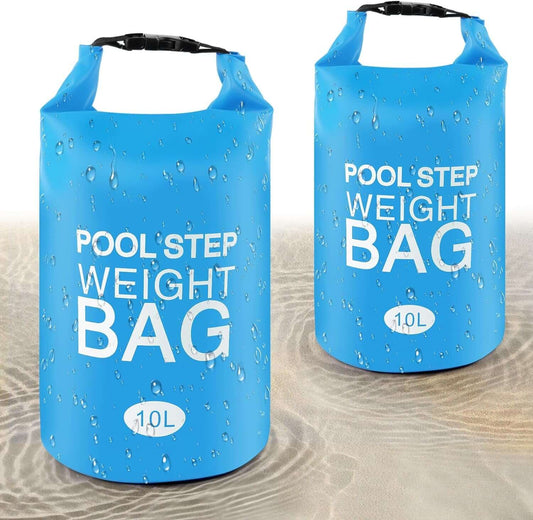 2 Pack Universal Pool Step Weights, 10 L No Breaken Pool Ladder Weights for Abov