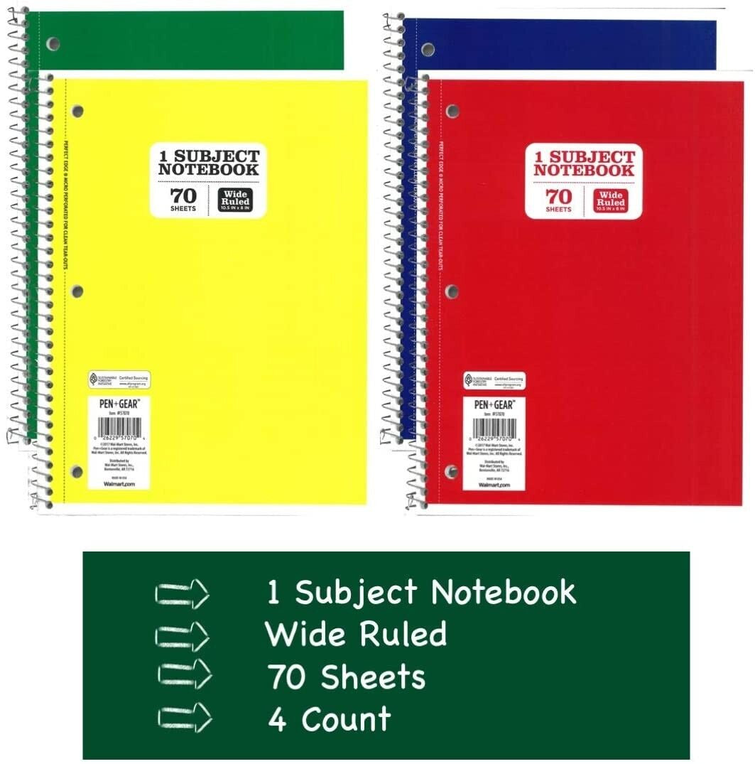 Back to School Essentials Supplies Pack Kit Bundle - Grades K-8 |